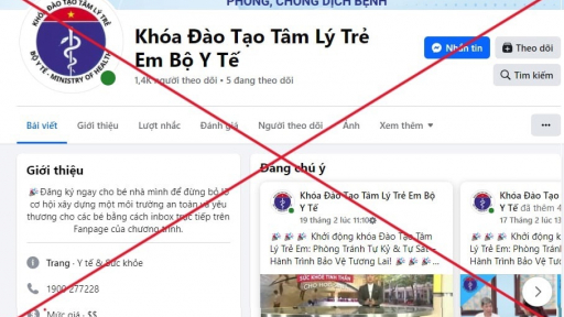 Cảnh báo tình trạng mạo danh Bộ Y tế mở khóa đào tạo tâm lý cho trẻ