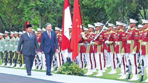 Lễ đón Tổng Bí thư Tô Lâm và Phu nhân thăm cấp nhà nước Cộng hòa Indonesia