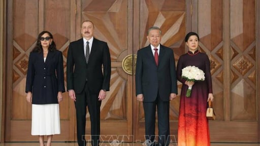 Lễ đón Tổng Bí thư Tô Lâm thăm cấp Nhà nước tới Azerbaijan