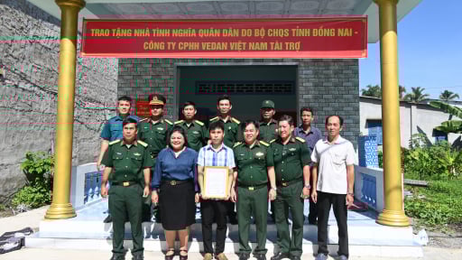 Vedan trao tặng “Nhà tình nghĩa Quân - Dân” tại huyện Nhơn Trạch, tỉnh Đồng Nai