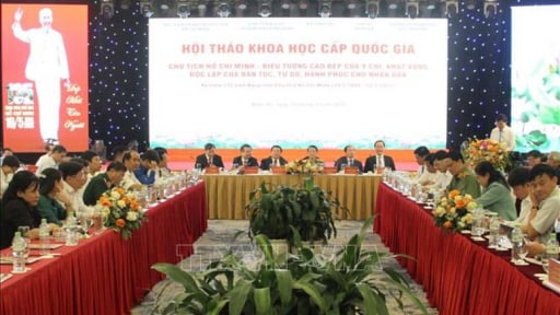 Chủ tịch Hồ Chí Minh-Biểu tượng cao đẹp của ý chí, khát vọng độc lập của dân tộc, tự do, hạnh phúc cho nhân dân