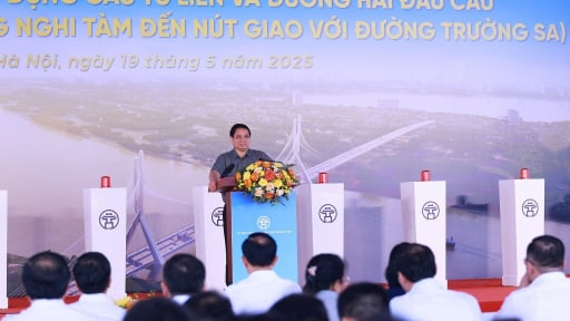 Thủ tướng Phạm Minh Chính phát lệnh khởi công xây dựng cầu Tứ Liên, Hà Nội