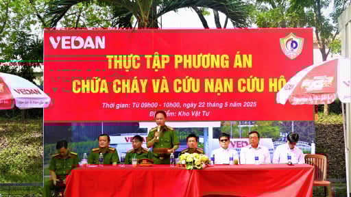 Vedan tổ chức diễn tập “Phòng cháy chữa cháy và cứu nạn cứu hộ” năm 2025