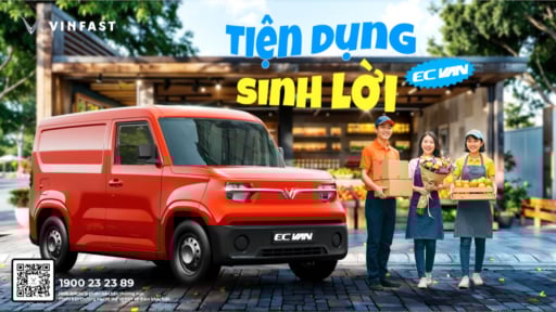 Ngày mai mở cọc VinFast EC Van: Mẫu xe chở hàng lợi kinh tế, lợi cả môi trường