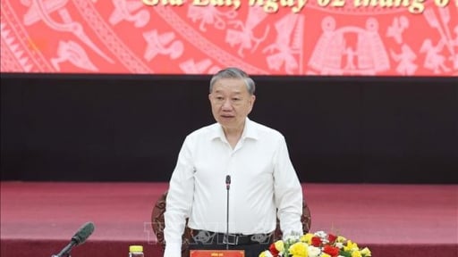 Tổng Bí thư Tô Lâm: Sau hợp nhất, tỉnh Gia Lai (mới) không chỉ lớn về quy mô mà còn mạnh về năng lực cạnh tranh