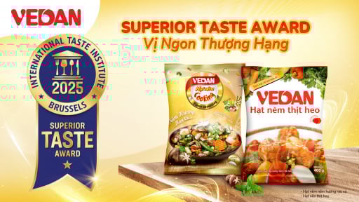 Hai sản phẩm hạt nêm Vedan được trao tặng danh hiệu “Vị ngon thượng hạng 2025”