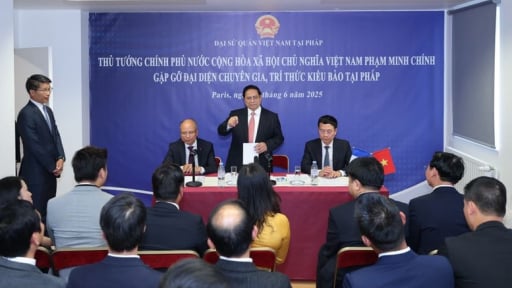 Thủ tướng làm việc với các chuyên gia kiều bào: Sẵn sàng góp sức để đất nước làm chủ các công nghệ chiến lược