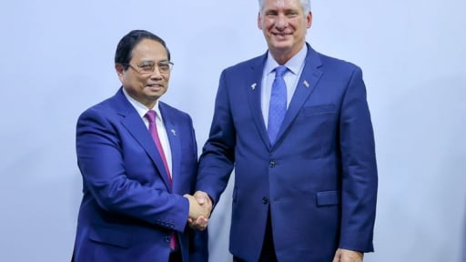 Thủ tướng Phạm Minh Chính hội kiến Bí thư thứ nhất, Chủ tịch nước Cuba