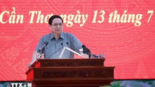 Thủ tướng Phạm Minh Chính làm việc với lãnh đạo các tỉnh, thành phố Đồng bằng sông Cửu Long