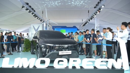 VinFast Limo Green khiến khách Việt mê mẩn tại sự kiện “Thu xăng - Đổi điện”