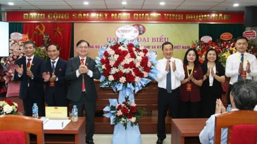 Phó Bí thư Đảng ủy MTTQ, các đoàn thể Trung ương Nguyễn Thái Học dự Đại hội Đảng bộ Liên hiệp các Hội Khoa học và Kỹ thuật Việt Nam