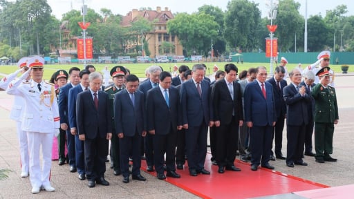 Lãnh đạo Đảng, Nhà nước vào Lăng viếng Chủ tịch Hồ Chí Minh, tưởng niệm các anh hùng liệt sĩ