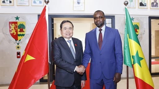 Một số hình ảnh Chủ tịch Quốc hội Trần Thanh Mẫn hội kiến Tổng thống Senegal