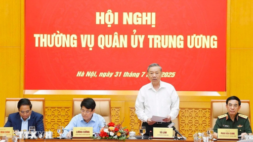 Tổng Bí thư Tô Lâm chủ trì Hội nghị Thường vụ Quân ủy Trung ương