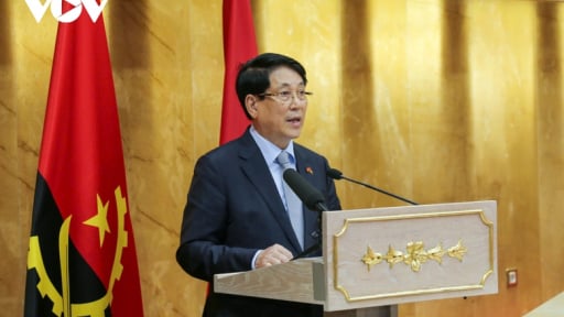 Chủ tịch nước Lương Cường phát biểu chính sách tại Quốc hội Angola
