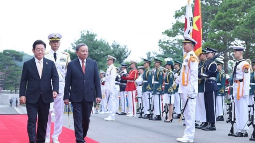 Lễ đón Tổng Bí thư Tô Lâm và Phu nhân thăm cấp Nhà nước Đại Hàn Dân Quốc