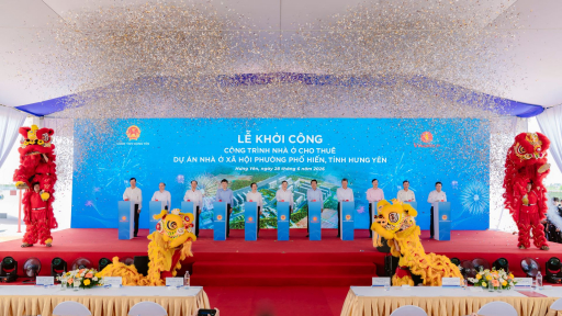 Vingroup khởi công Công trình nhà ở cho thuê Dự án nhà ở xã hội phường Phố Hiến, Tỉnh Hưng Yên