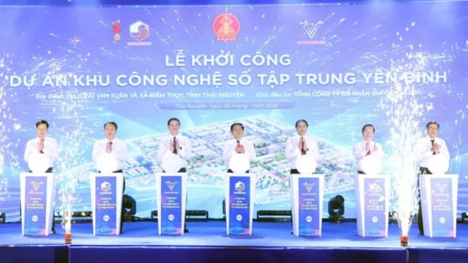 Phó Thủ tướng Hồ Quốc Dũng dự khởi công dự án Khu công nghệ số tập trung Yên Bình, Thái Nguyên