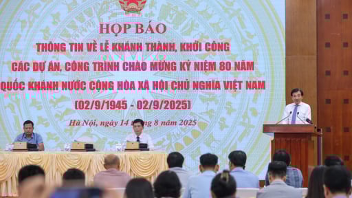 Họp báo thông tin về lễ khánh thành, khởi công các dự án, công trình nhân 80 năm Quốc khánh