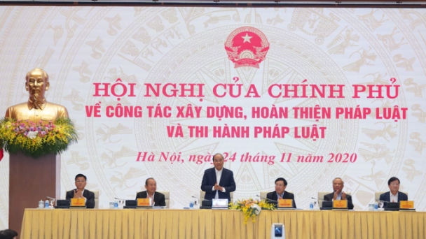 Thủ tướng chủ trì Hội nghị của Chính phủ về công tác xây dựng, hoàn thiện pháp luật và thi hành pháp luật