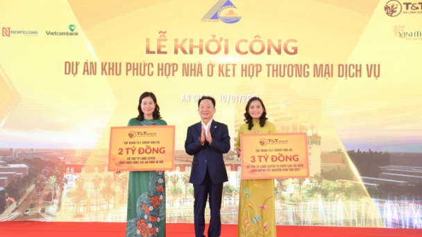 T&T GROUP thức khởi công xây dựng dự án Khu phức hợp nhà ở kết hợp thương mại dịch vụ tại trung tâm TP Long Xuyên