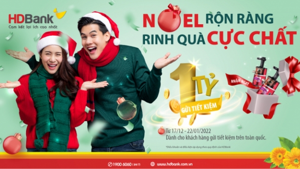 Cùng HDBank đón Giáng sinh - Rinh quà 'chất' hơn 2 tỷ đồng