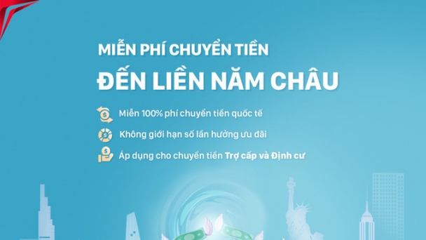 SCB ưu đãi 'Miễn phí chuyển tiền - Đến liền năm châu'