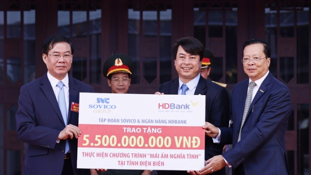 Sovico và HDBank trao tặng kinh phí xây dựng 100 căn nhà tình nghĩa cho tỉnh Điện Biên