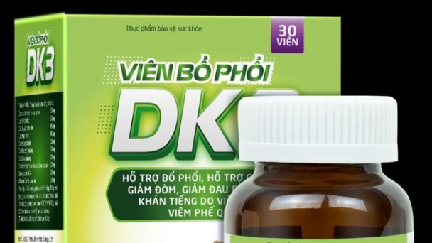 Bộ Y tế cảnh báo người tiêu dùng về viên bổ phổi DK3