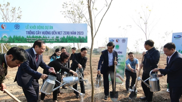 Phó Thủ tướng Trần Hồng Hà dự lễ khởi động Dự án trồng cây hướng tới Net Zero