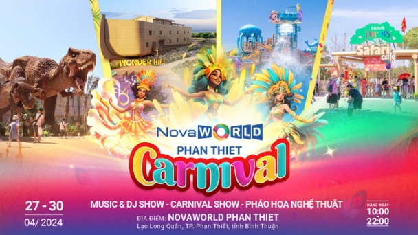 Âm nhạc sôi động, pháo hoa rực sáng tại NovaWorld Phan Thiet dịp 30/4