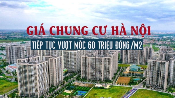 Giá căn hộ Hà Nội giữ đà vượt mốc 60 triệu đồng/m2