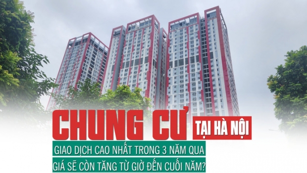 Chung cư tại Hà Nội: Giao dịch cao nhất trong 3 năm qua, giá sẽ còn tăng từ giờ đến cuối năm?