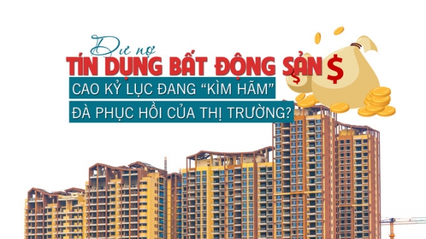 Dư nợ tín dụng bất động sản cao kỷ lục đang “kìm hãm” đà phục hồi của thị trường?