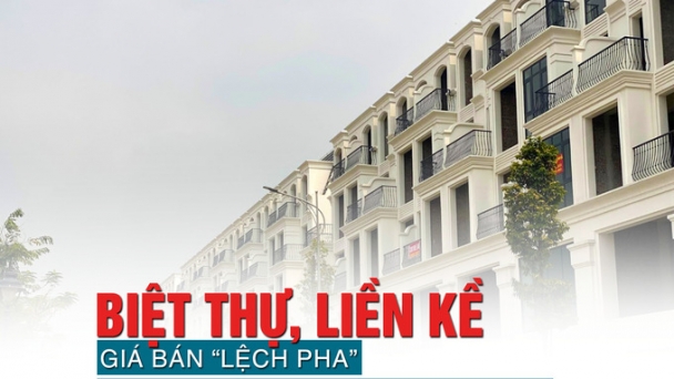 Biệt thự, liền kề: Giá bán “lệch pha” ở thị trường sơ cấp và thứ cấp