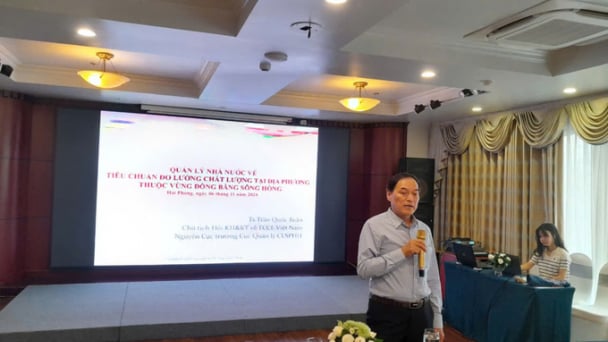 Lãnh đạo VINASTAQ giới thiệu quản lý Nhà nước về tiêu chuẩn đo lường chất lượng tại Hải Phòng