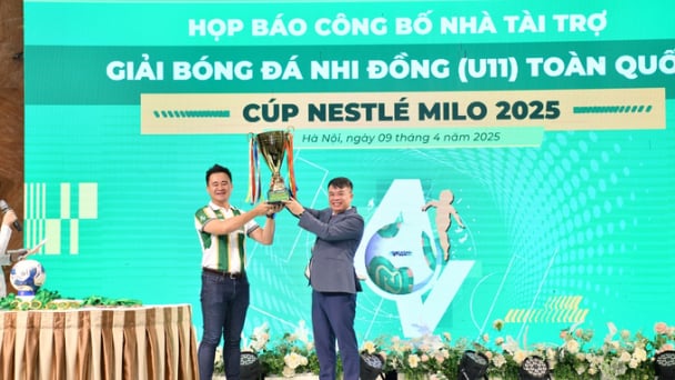 Nestlé MILO tiếp tục đồng hành cùng Giải Bóng đá Nhi đồng (U11) Toàn quốc 2025