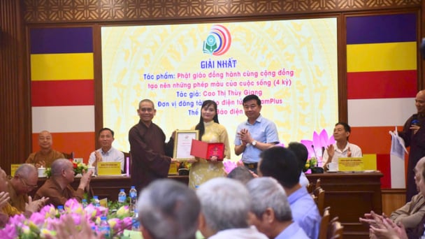 Vinh danh 36 tác phấm báo chí xuất sắc viết về Phật giáo