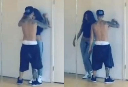 Justin Bieber và Selena Gomez tình tứ tập nhảy cùng nhau
