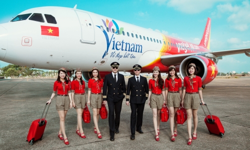 Rộn ràng ngày hội tuyển dụng tiếp viên Vietjet 