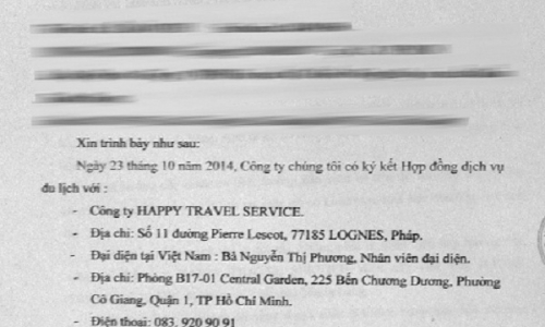 Happy Travel Service bị tố hoạt động chui tại TP.HCM