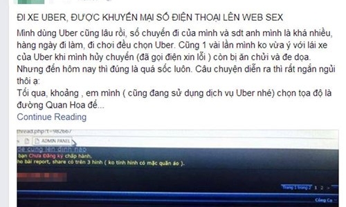 Uber và những rủi ro cần biết