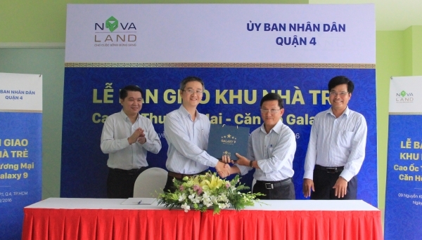 Novaland bàn giao khu nhà trẻ cho UBND Q.4 