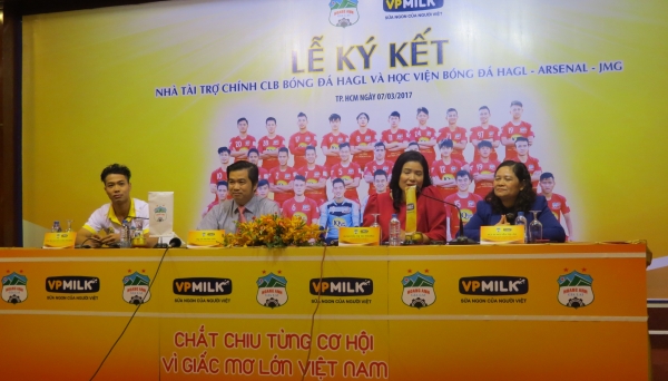 VPMilk trở thành nhà tài trợ mới của Hoàng Anh Gia Lai