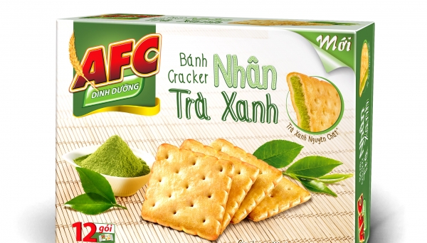 Kinh Đô tung bánh AFC được làm từ 100% trà xanh nguyên chất