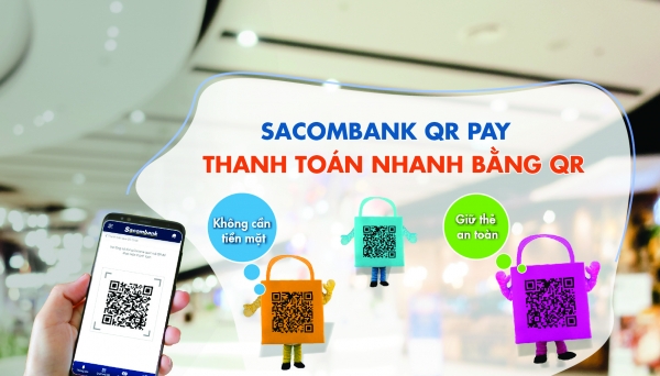 Saccombank chấp nhận thanh toán nhanh bằng QR