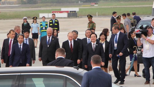 Tổng thống Nga Putin đến Đà Nẵng tham dự Hội nghị APEC 2017