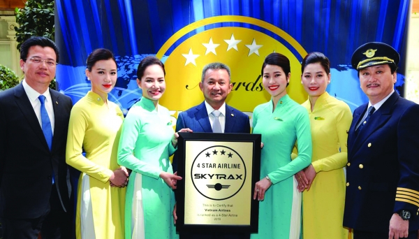 Vietnam Airlines đạt chuẩn bốn sao của Skytrax