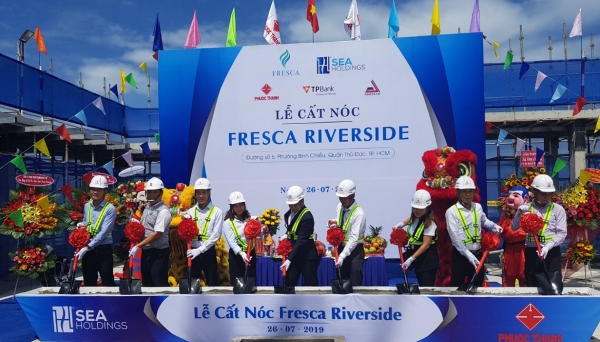 Dự án Fresca Riverside cất nóc