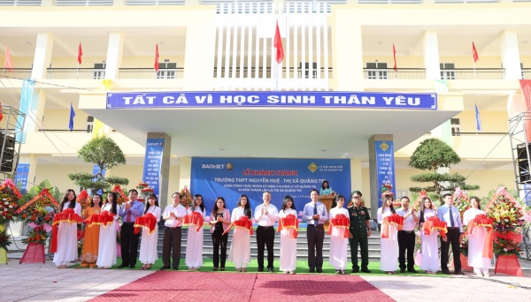 Tập đoàn Bảo Việt dành 15 tỷ xây dựng trường học tại Quảng Trị